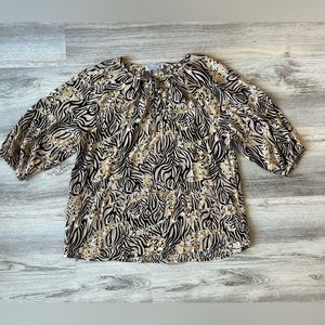 Animal print blouse
